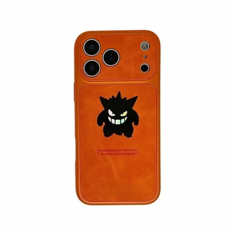 Gengar Laser Leather iPhone Case