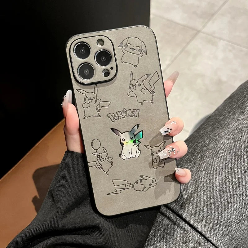 Cute Pokémon Embossed iPhone Case