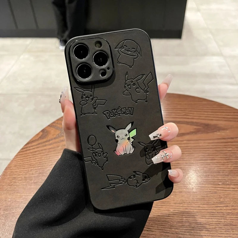 Cute Pokémon Embossed iPhone Case