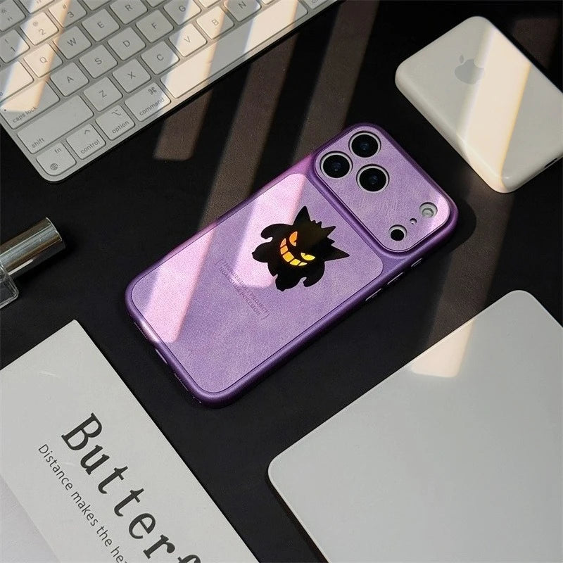 Gengar Laser Leather iPhone Case
