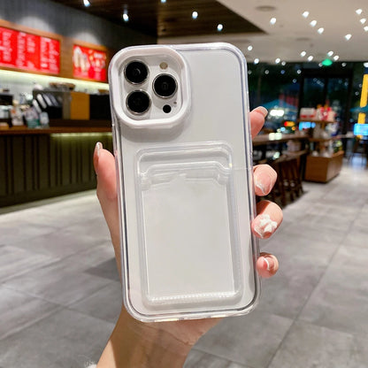 Clear iPhone Case with Photo Card Pocket