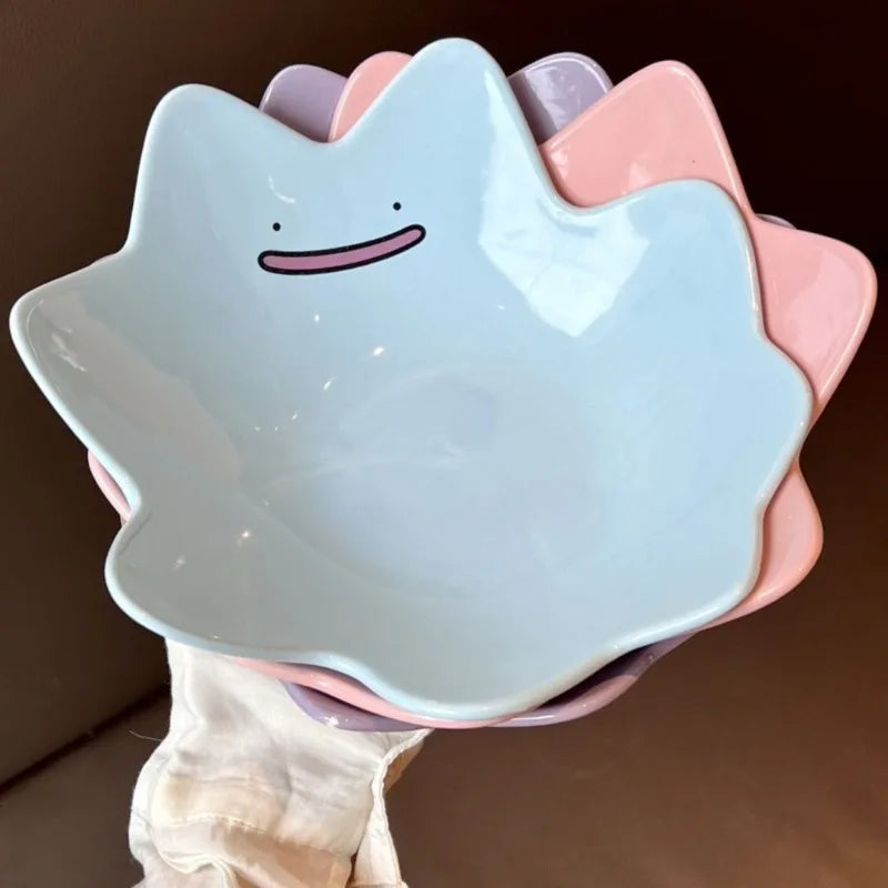 Cute Ditto Pokémon Ceramic Fruit Bowl