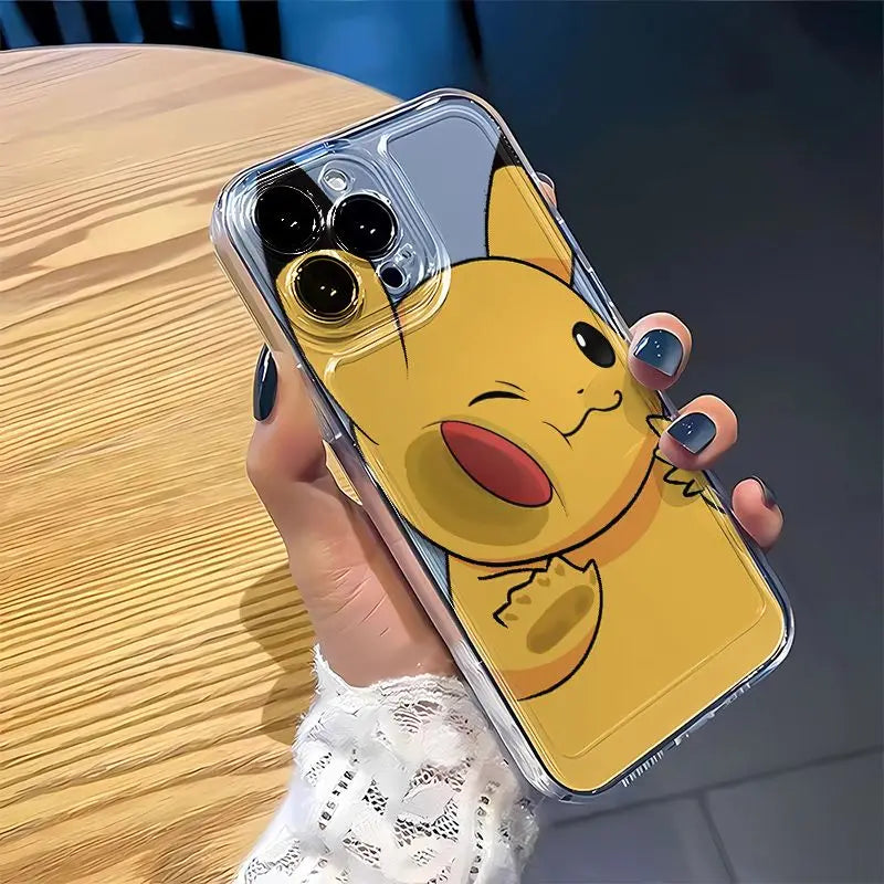 Cute Pikachu Transparent iPhone Case