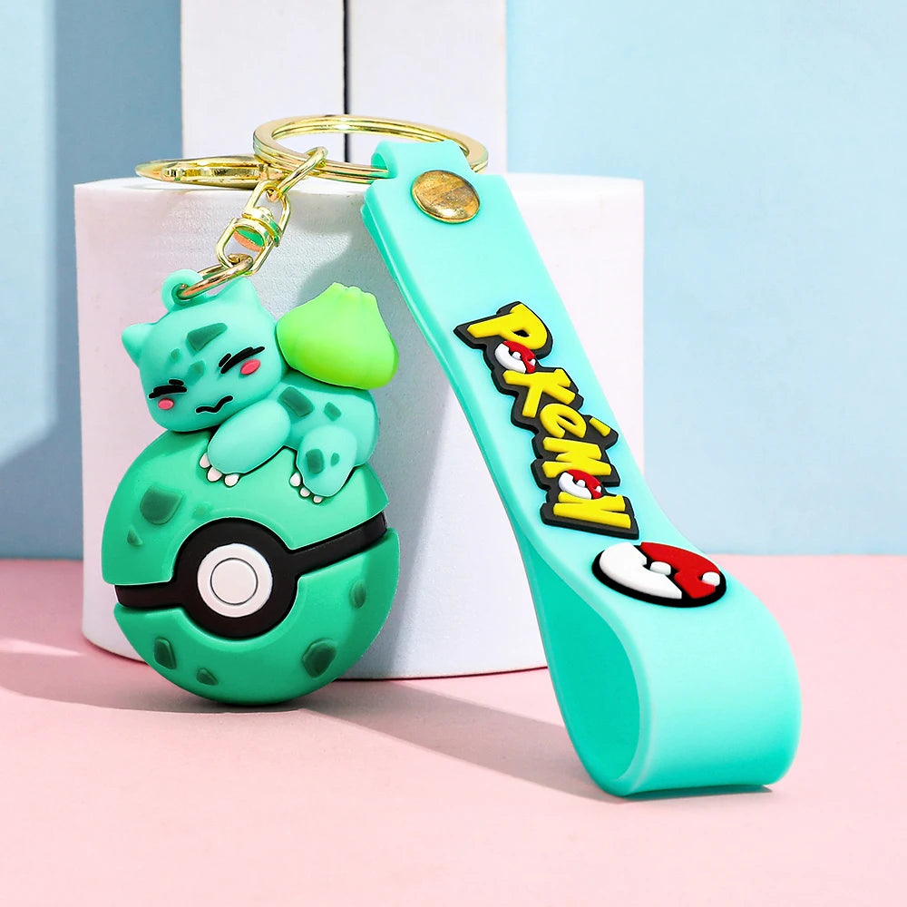 Cute Pokémon Poké Ball Keychain