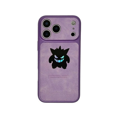 Gengar Laser Leather iPhone Case