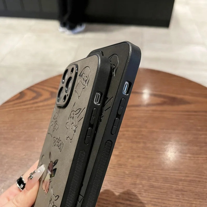 Cute Pokémon Embossed iPhone Case