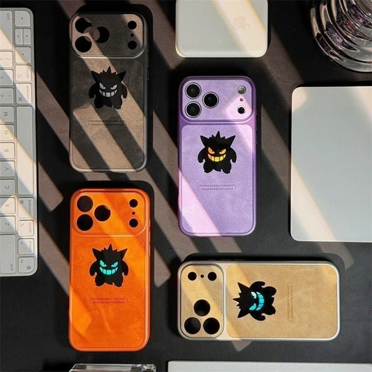Gengar Laser Leather iPhone Case