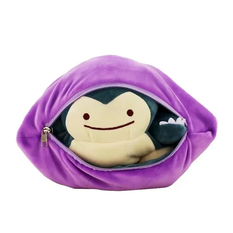 Pokémon Reversible Ditto Snorlax Plush Pillow