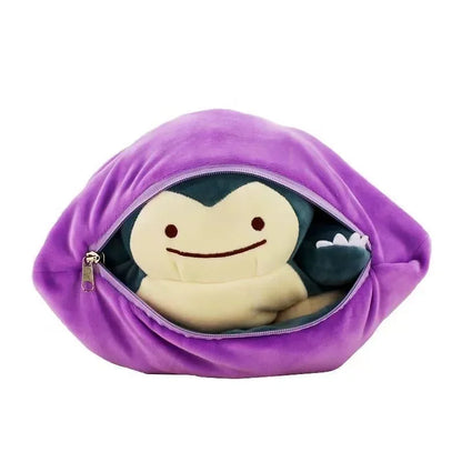Pokémon Reversible Ditto Snorlax Plush Pillow