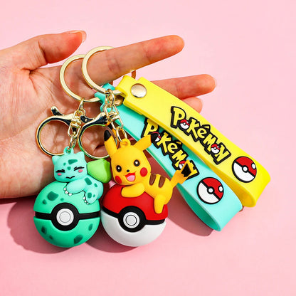 Cute Pokémon Poké Ball Keychain