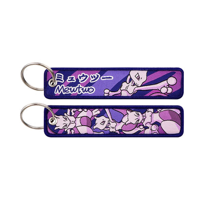 Anime Monster Embroidered Keychain