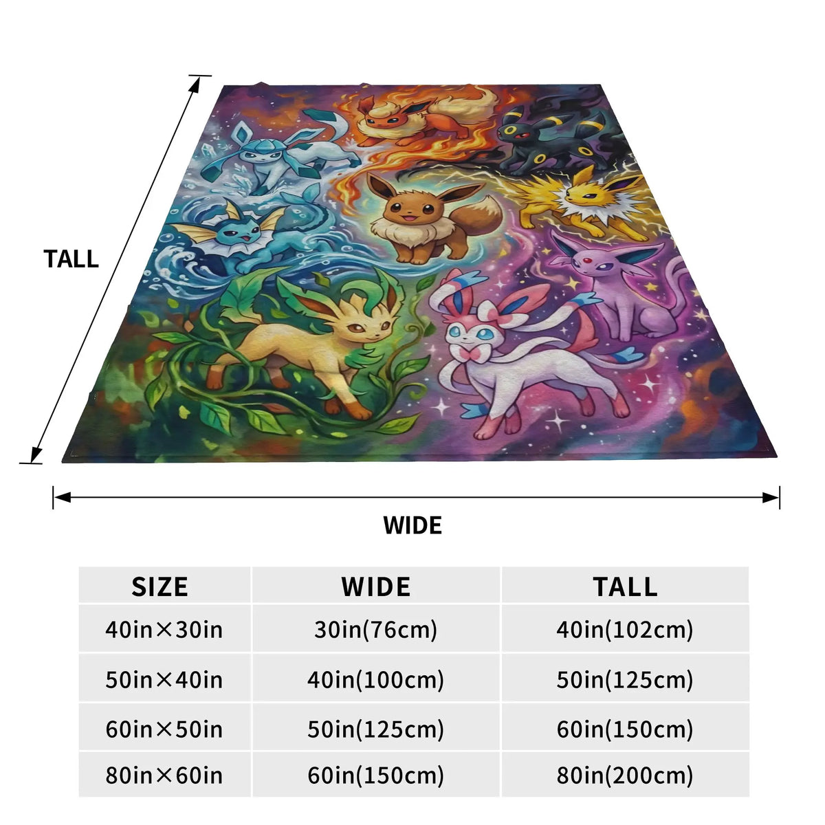 Eevee Pokémon Winter Blanket