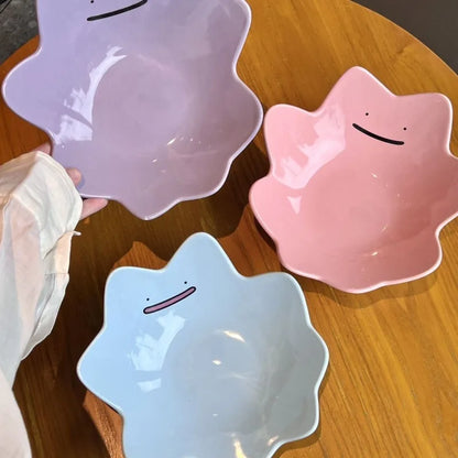 Cute Ditto Pokémon Ceramic Fruit Bowl