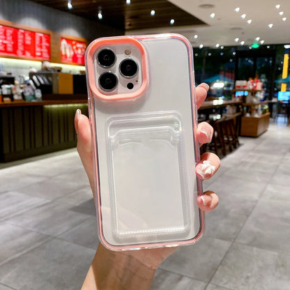 Clear iPhone Case with Photo Card Pocket