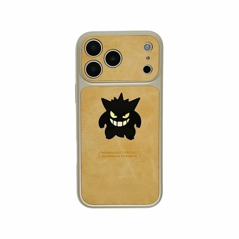 Gengar Laser Leather iPhone Case