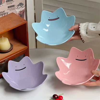 Cute Ditto Pokémon Ceramic Fruit Bowl