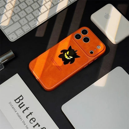 Gengar Laser Leather iPhone Case