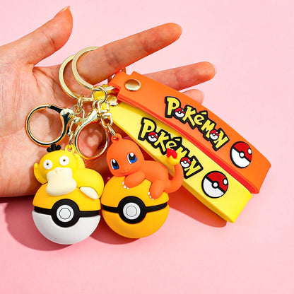 Cute Pokémon Poké Ball Keychain