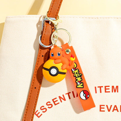 Cute Pokémon Poké Ball Keychain