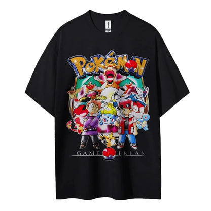 Pokémon Y2K Casual Graphic T-Shirt