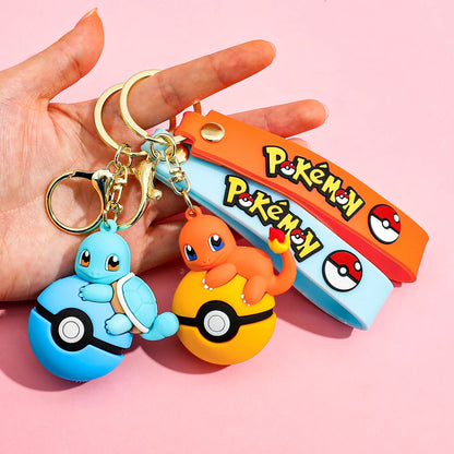 Cute Pokémon Poké Ball Keychain