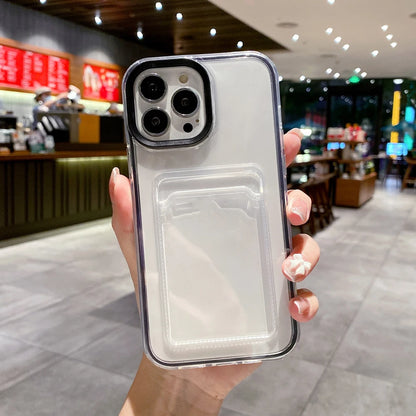 Clear iPhone Case with Photo Card Pocket