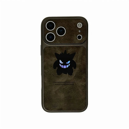 Gengar Laser Leather iPhone Case