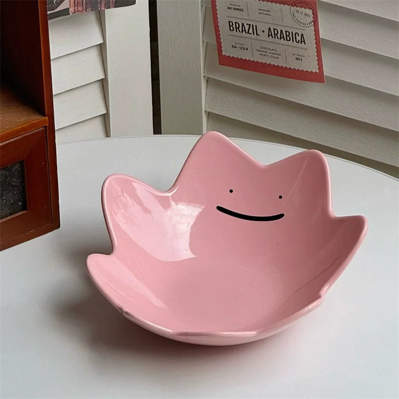 Cute Ditto Pokémon Ceramic Fruit Bowl
