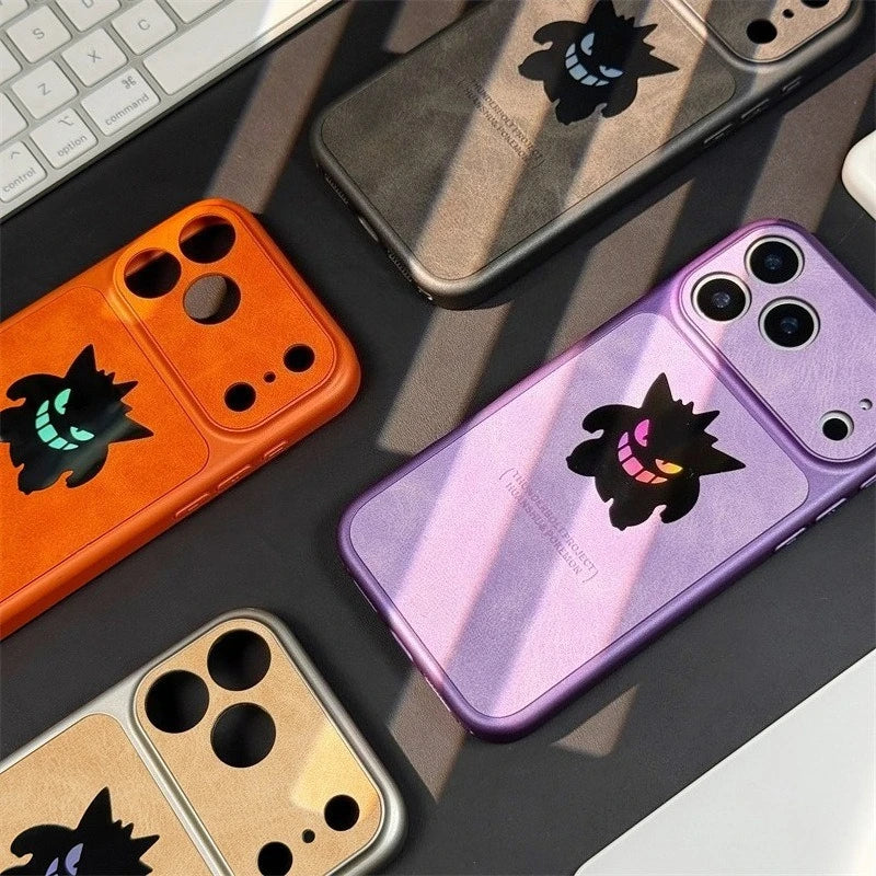 Gengar Laser Leather iPhone Case