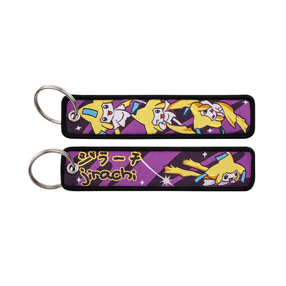 Anime Monster Embroidered Keychain