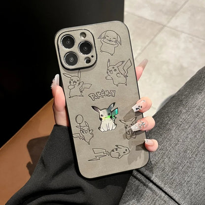 Cute Pokémon Embossed iPhone Case