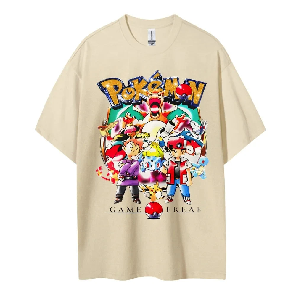 Pokémon Y2K Casual Graphic T-Shirt