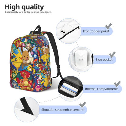 Pokémon Pikachu Eevee Print Backpack