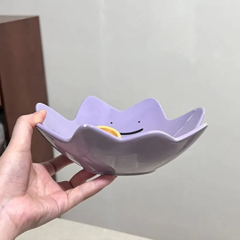 Cute Ditto Pokémon Ceramic Fruit Bowl