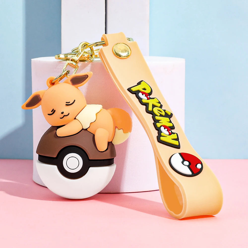 Cute Pokémon Poké Ball Keychain