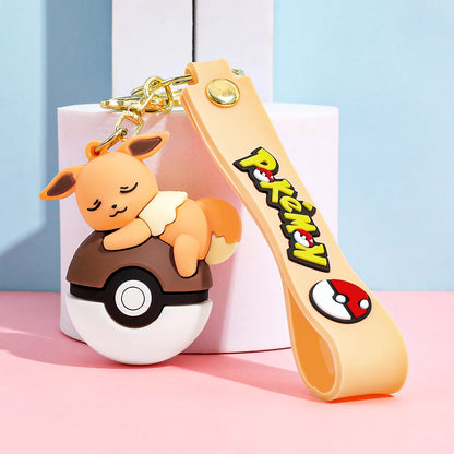 Cute Pokémon Poké Ball Keychain